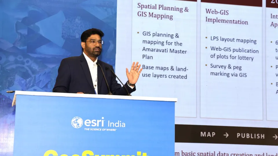 APCRDA 在 GeoSummit 2026 分享阿马拉瓦蒂 GIS 规划实践